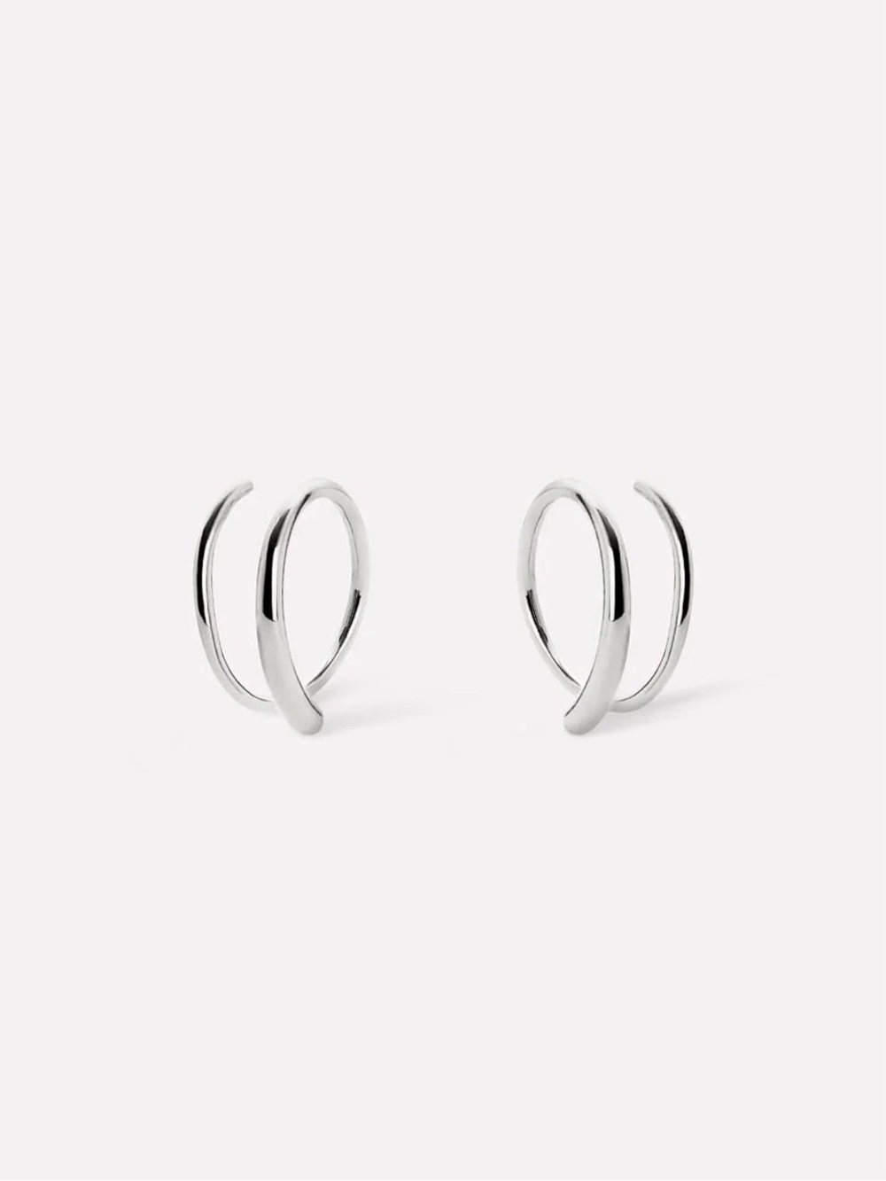 Ana Luisa Harley Double Hoop Earrings Sterling Silver New in Box